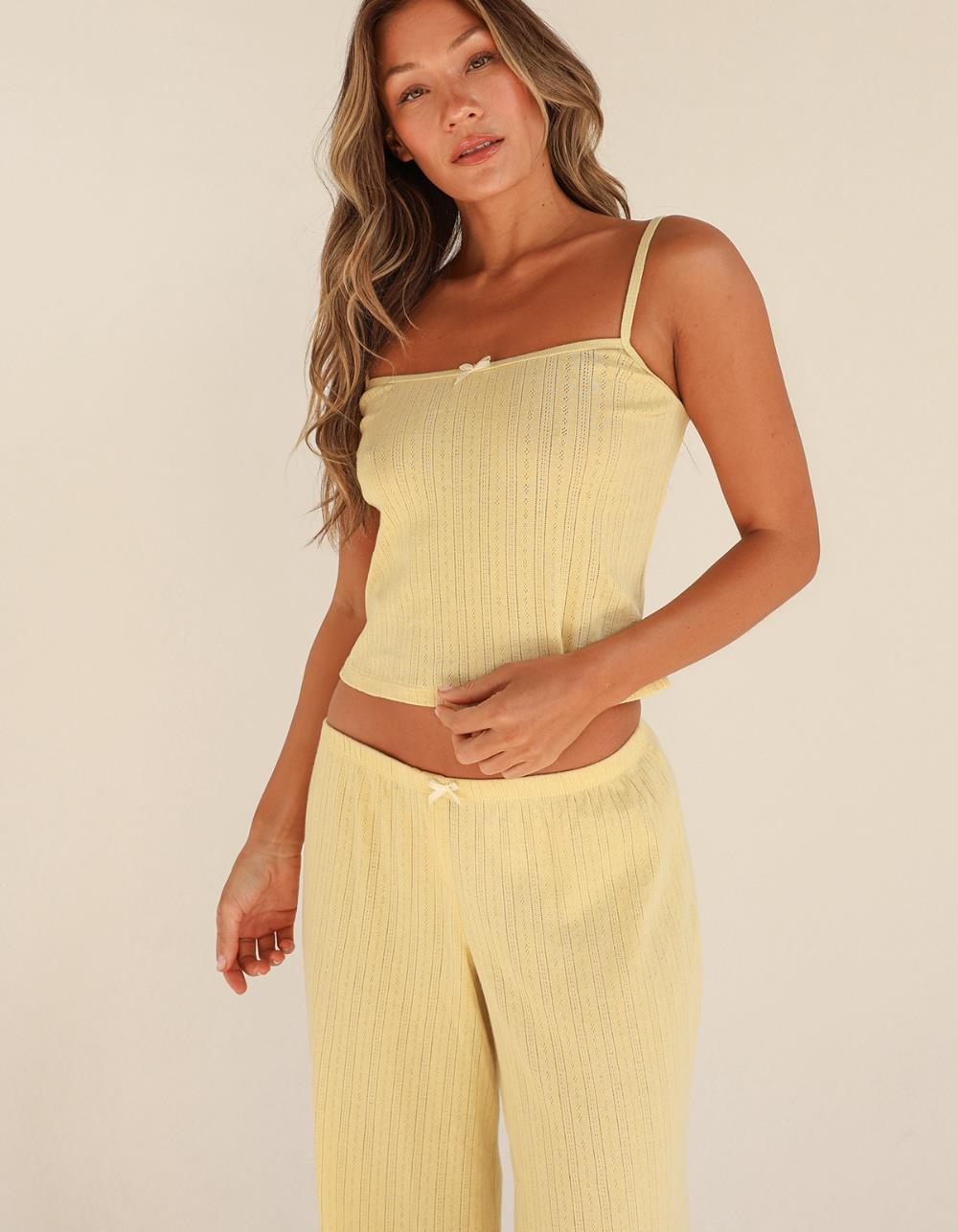 DIPPIN' DAISY'S Cupid Bandeau Tank Top - LT YELLOW