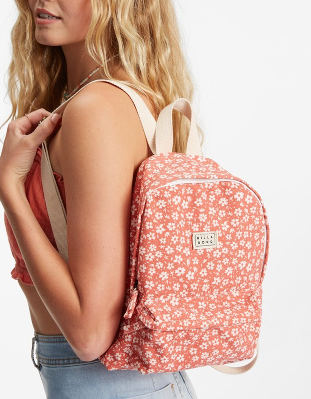 BILLABONG Mini Mama Canvas Backpack RED Tillys