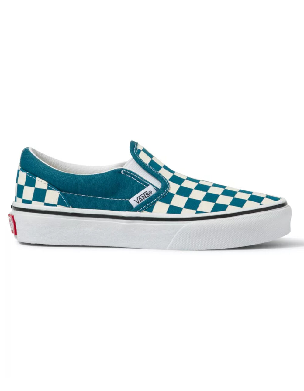 VANS Checkerboard Classic Juniors Slip On Shoes - CHECK | Tillys