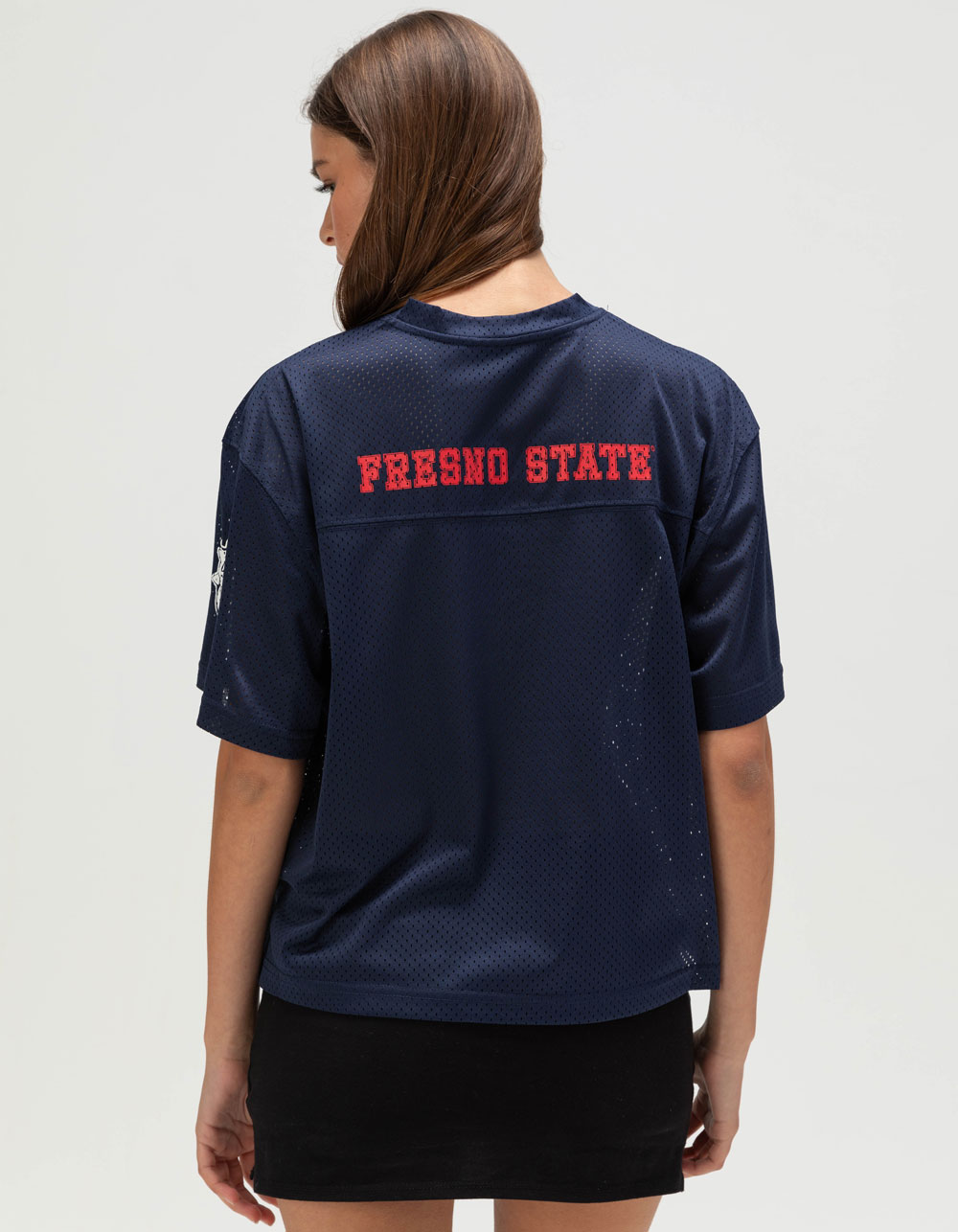 HYPE AND VICE Fresno State University Womens Jersey - NAVY
