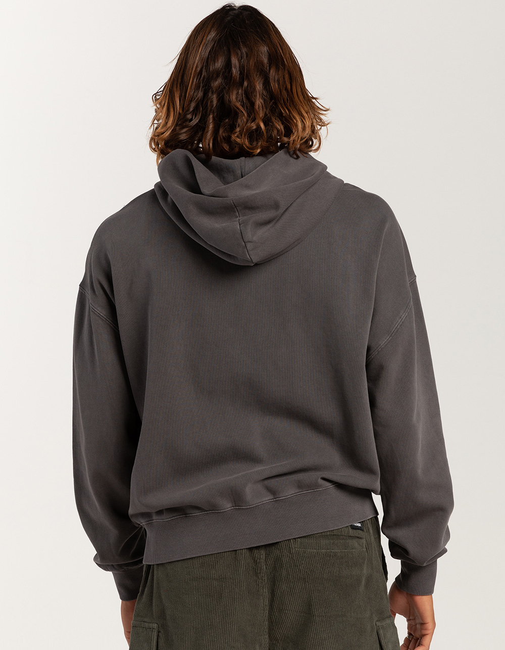 RSQ Mens Washed Oversized Zip-Up Hoodie - DARK GRAY | Tillys