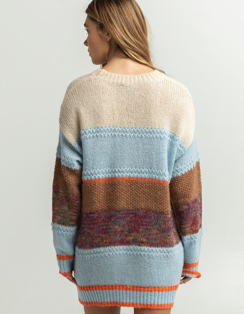 LUMIERE Stripe Sweater Dress - MULTI 