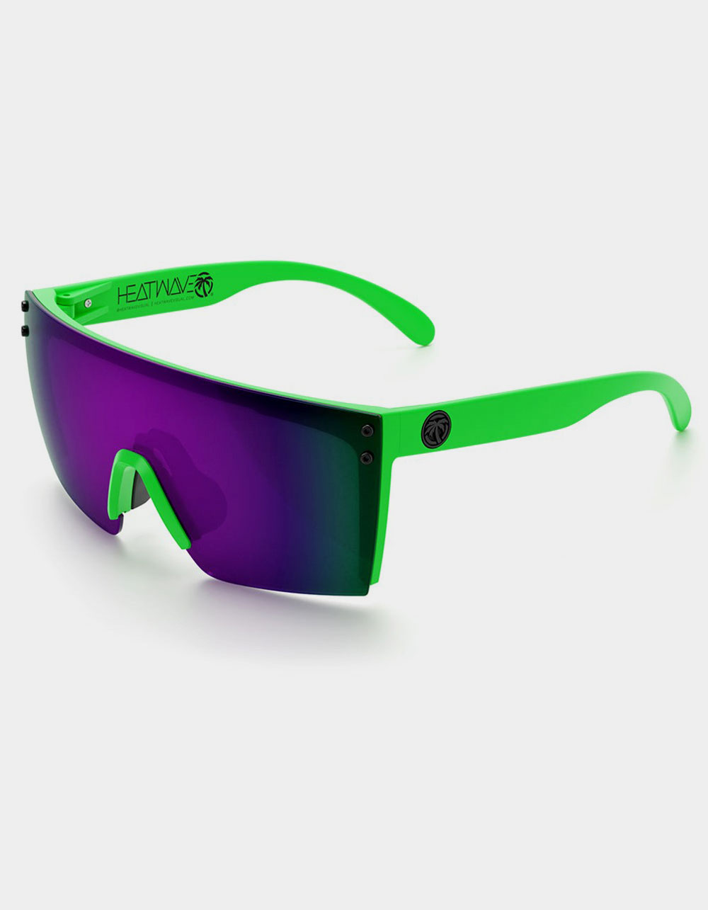 Heat Wave Visual Lazer Face Sunglasses in Green Frame Aerosol Green w/ Moto Green Frame/Polarized Ultra-Violet Lens, Customs