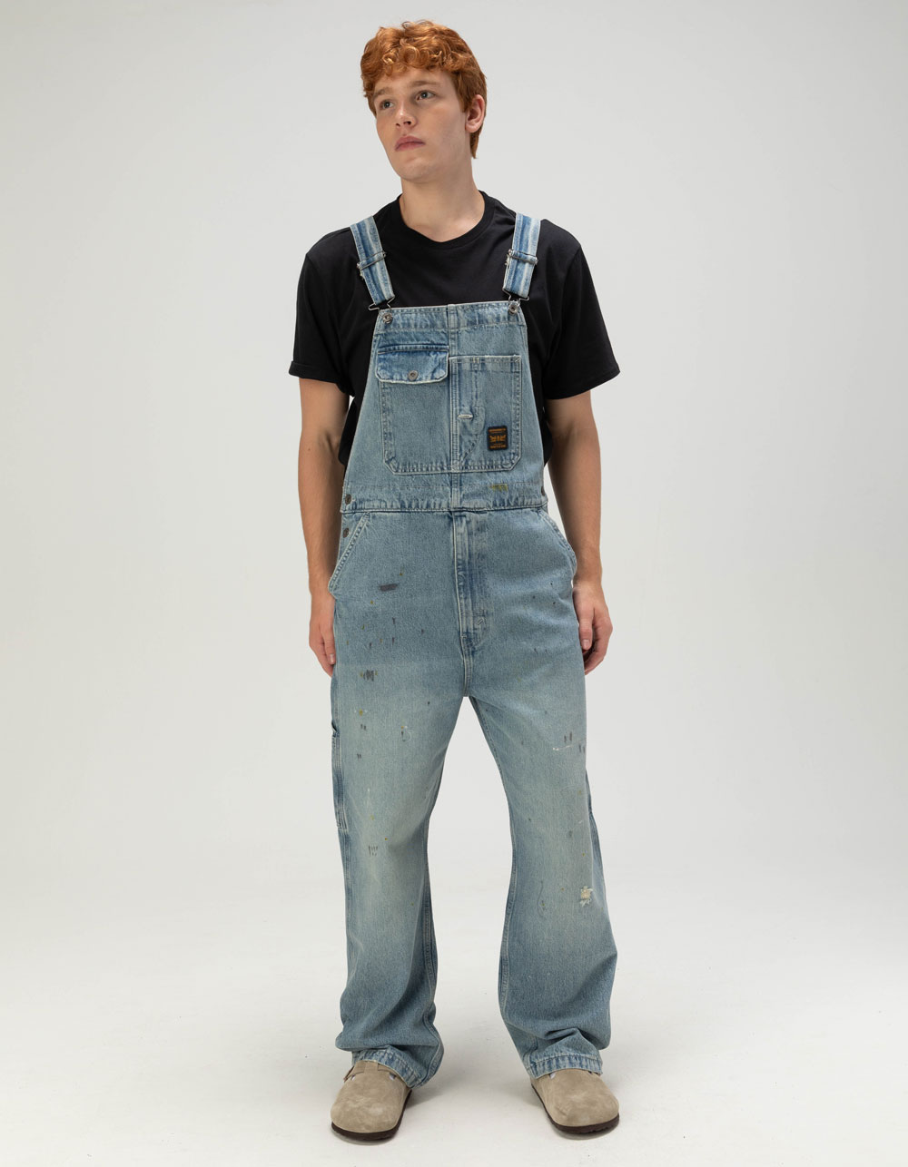 LEVI'S Mens Loose Overalls - Diving Ducks DIRTY DENIM