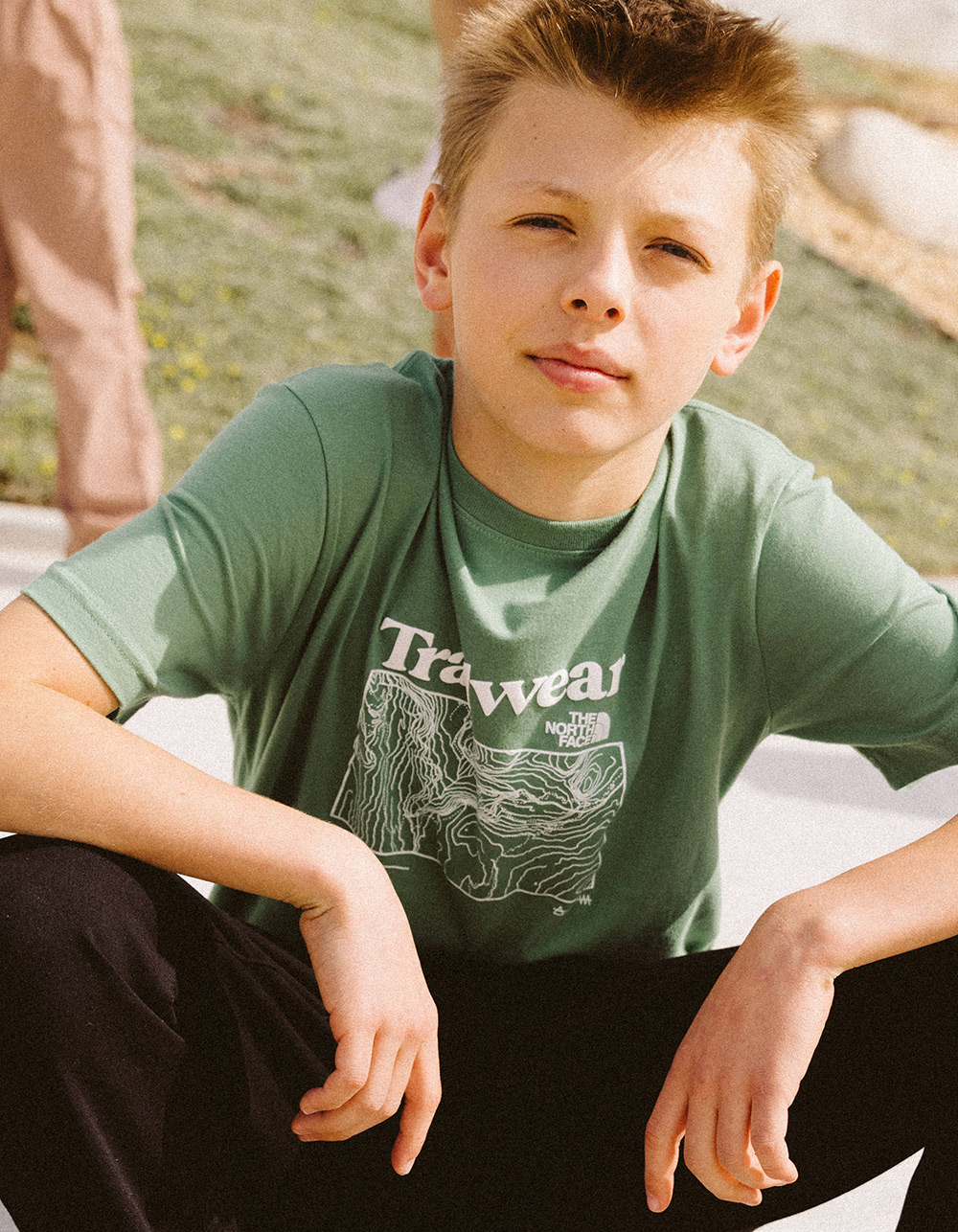 THE NORTH FACE Trail Map Boys Tee - GREEN | Tillys