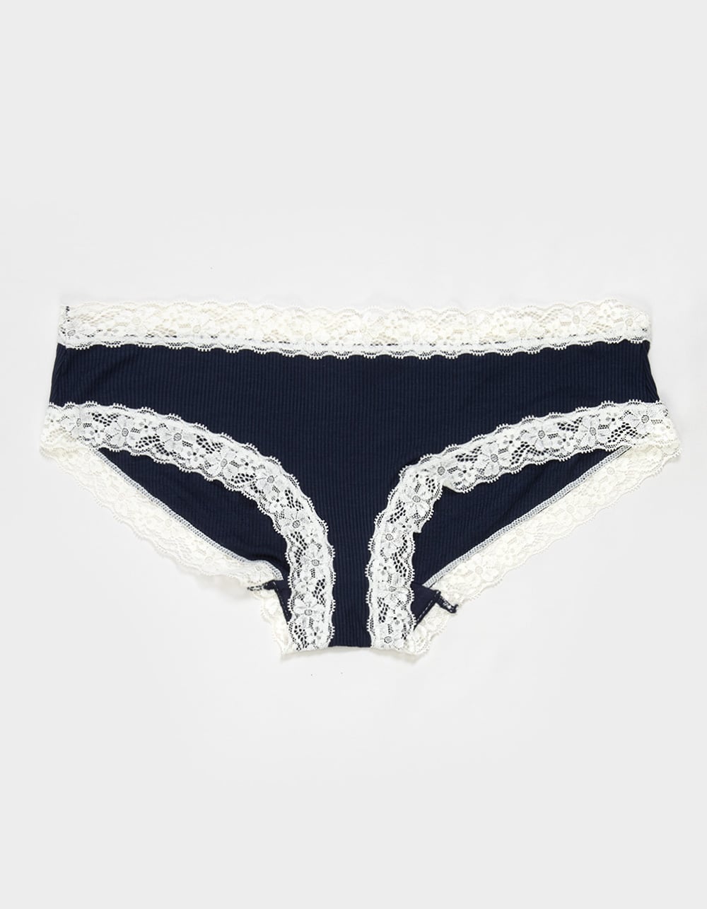 FULL TILT Rib Lace Trim Cheeky Panties