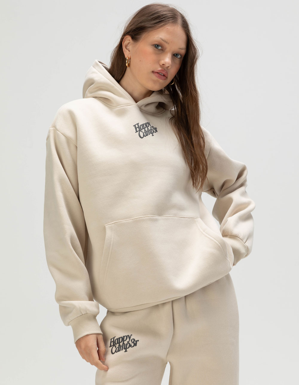 HAPPY CAMP3R Puff Series Womens Hoodie
