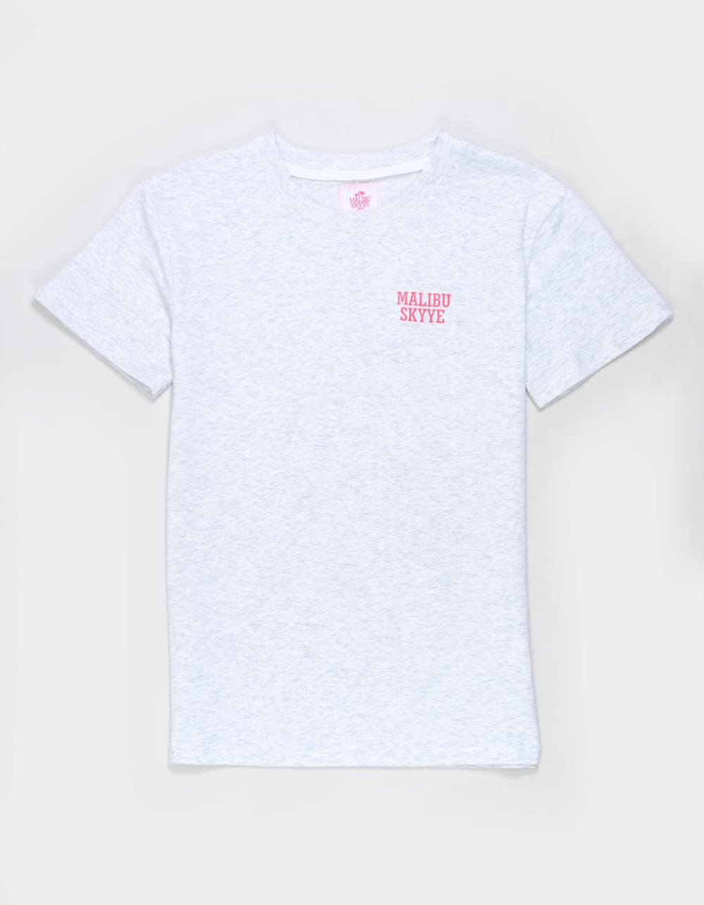 MALIBU SKYYE Surfboard Girls Boyfriend Tee - HEATHER GRAY