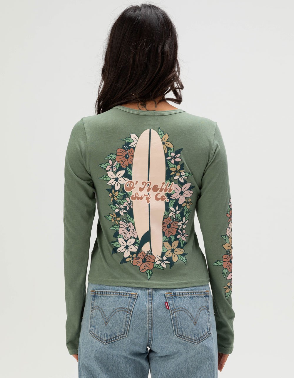 O'NEILL Board Shrine Womens Long Sleeve Tee - SAGE