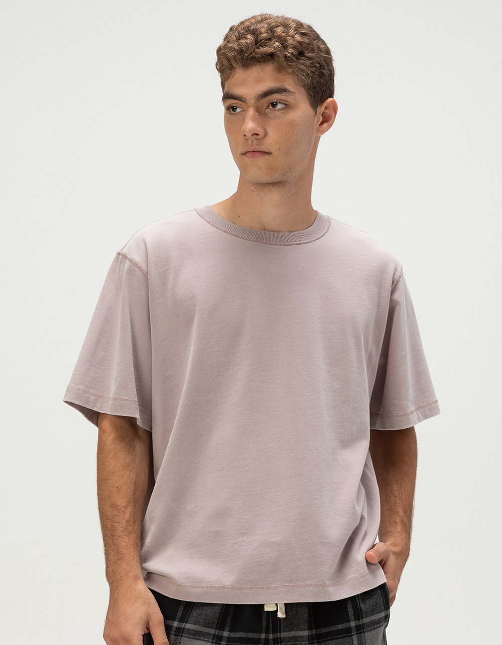 RSQ Mens Boxy Tee - LT PURPLE