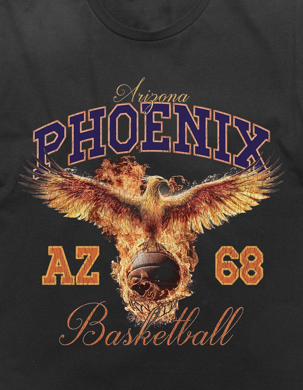 ARIZONA Phoenix Basketball Unisex Tee - BLACK