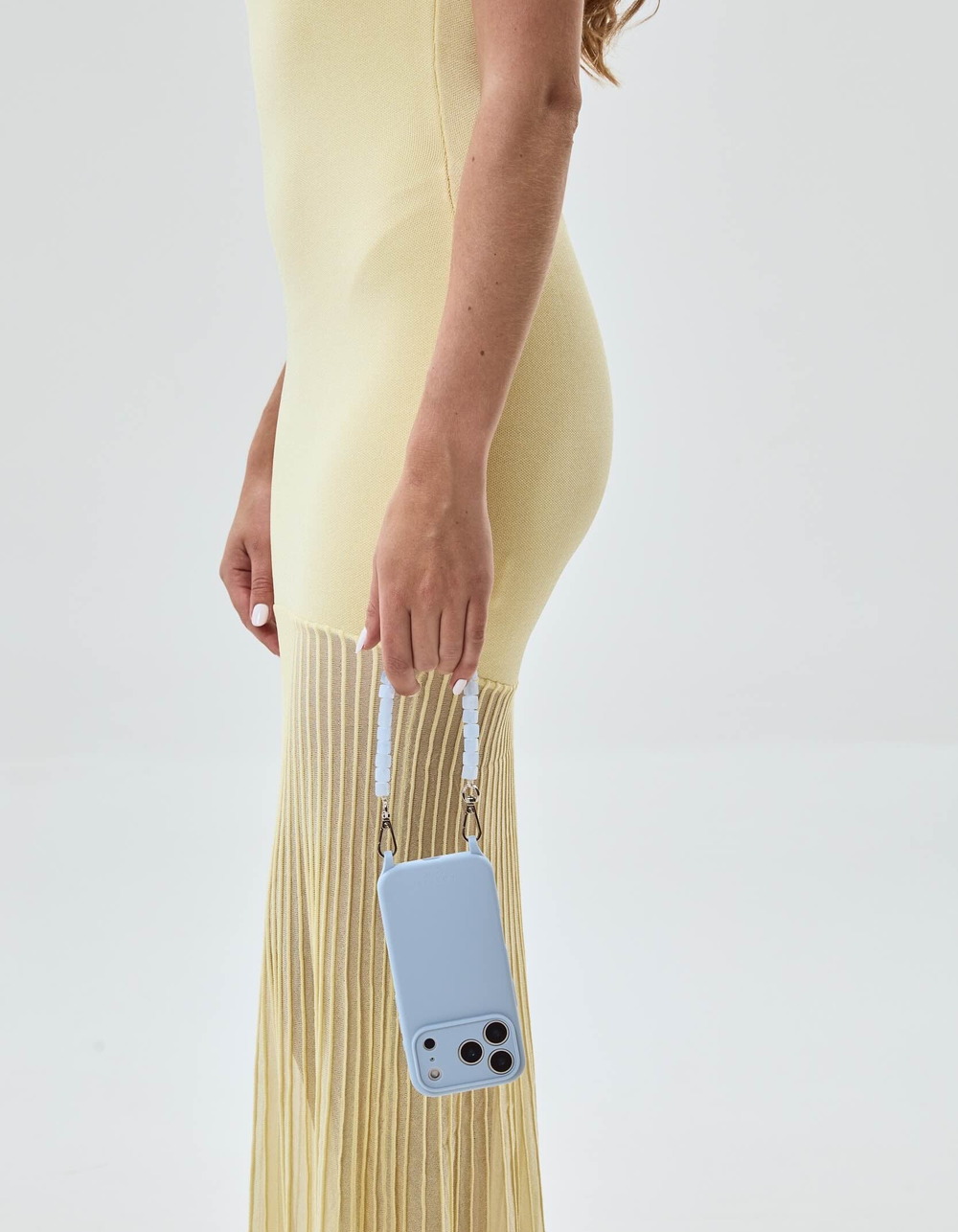 CORDEE CASES Elodie iPhone 16 Pro Chain Set - ICE BLUE