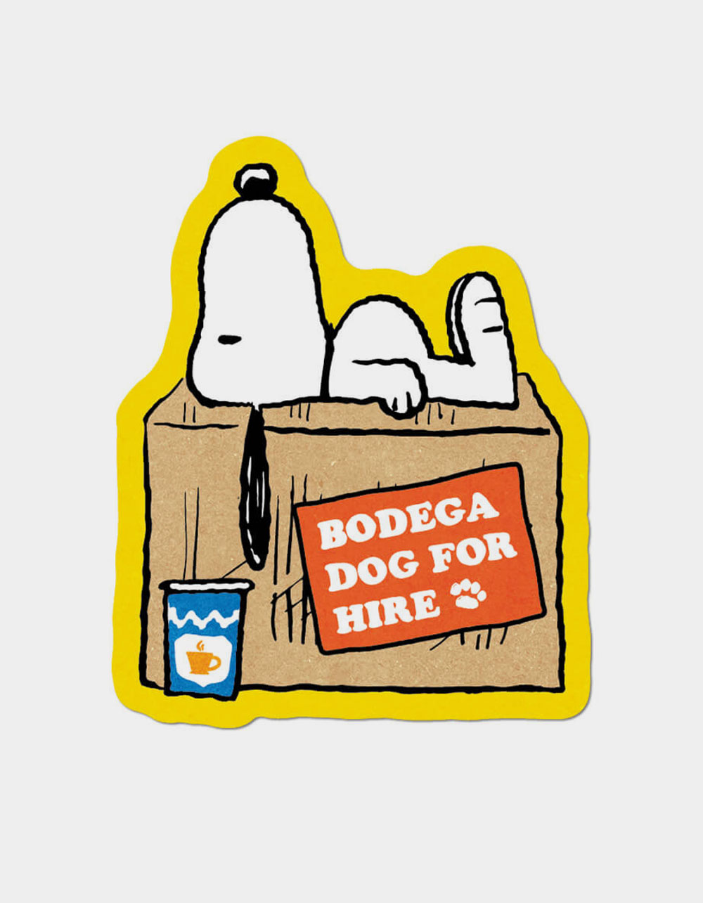 APPLY Peanuts Snoopy Bodega Sticker - MULTI