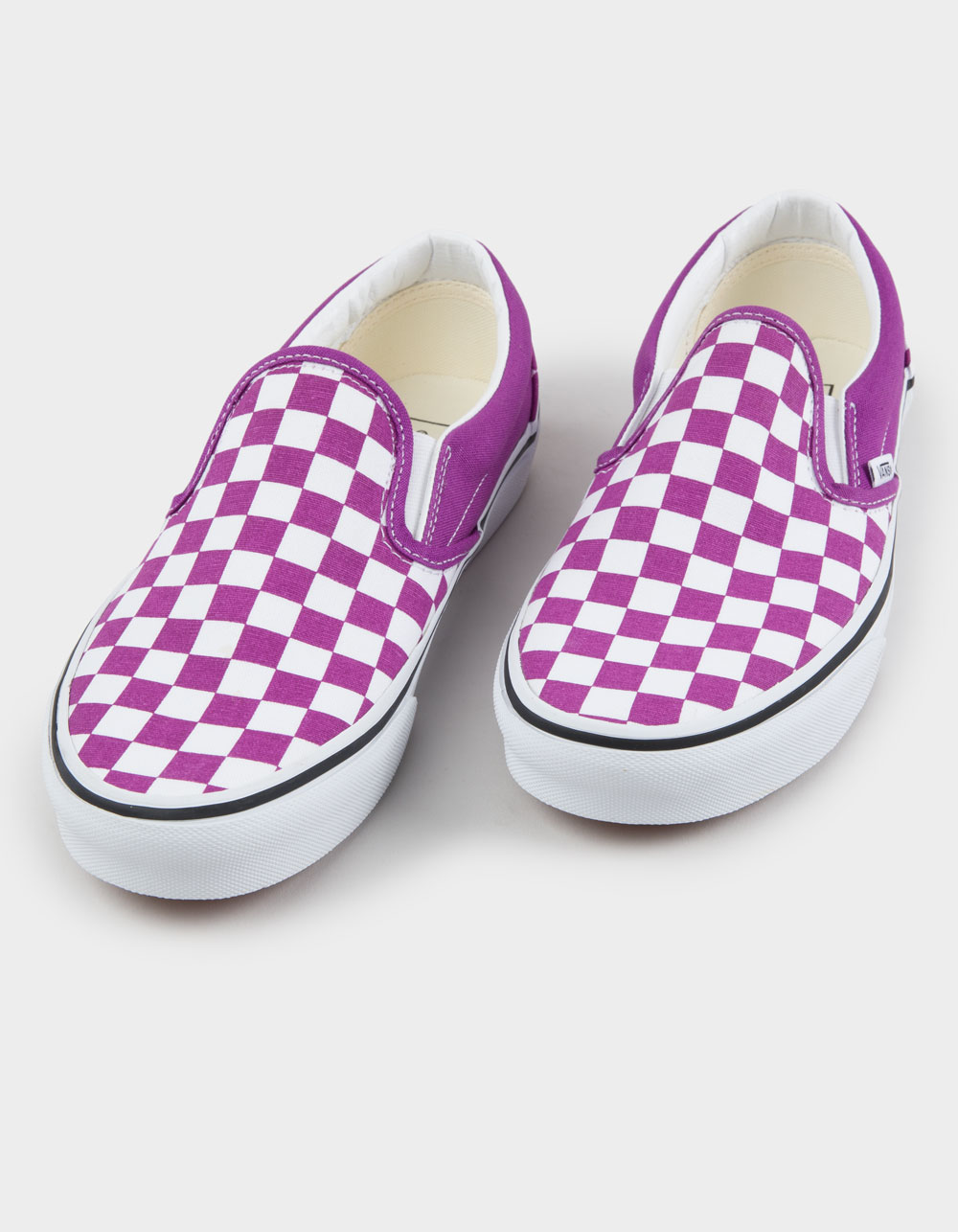 VANS Classic Slip-On Womens Checkerboard Shoes - BERRY