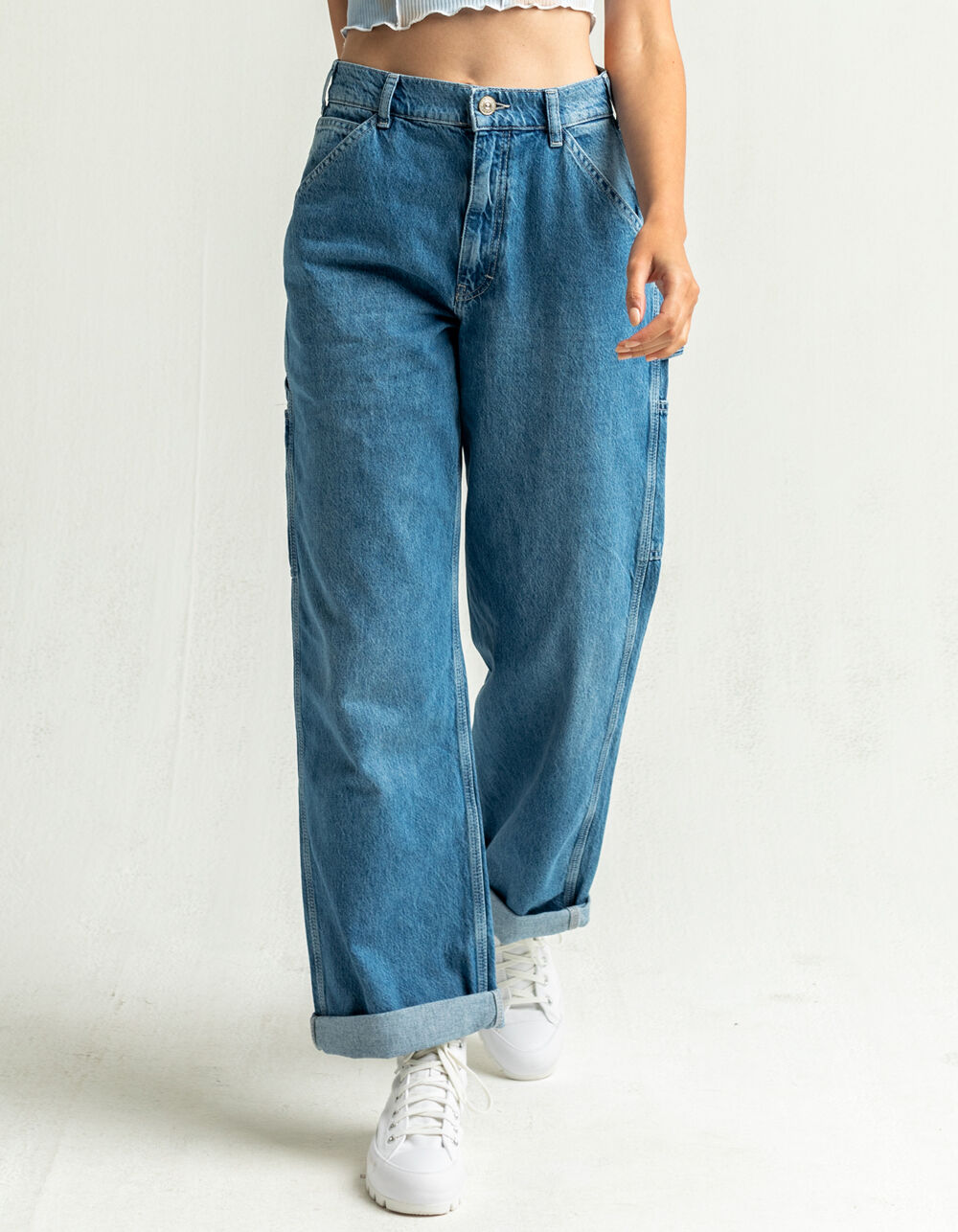 BDG Urban Outfitters Juno Womens High Waisted Carpenter Jeans - VINTAGE ...