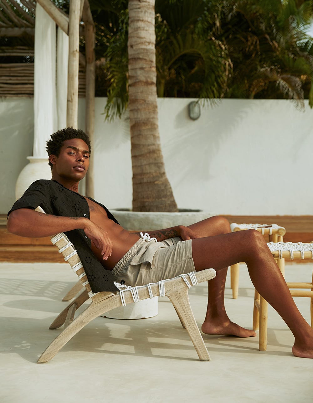 RSQ Mens 6" Nylon Shorts - VINTAGE KHAKI