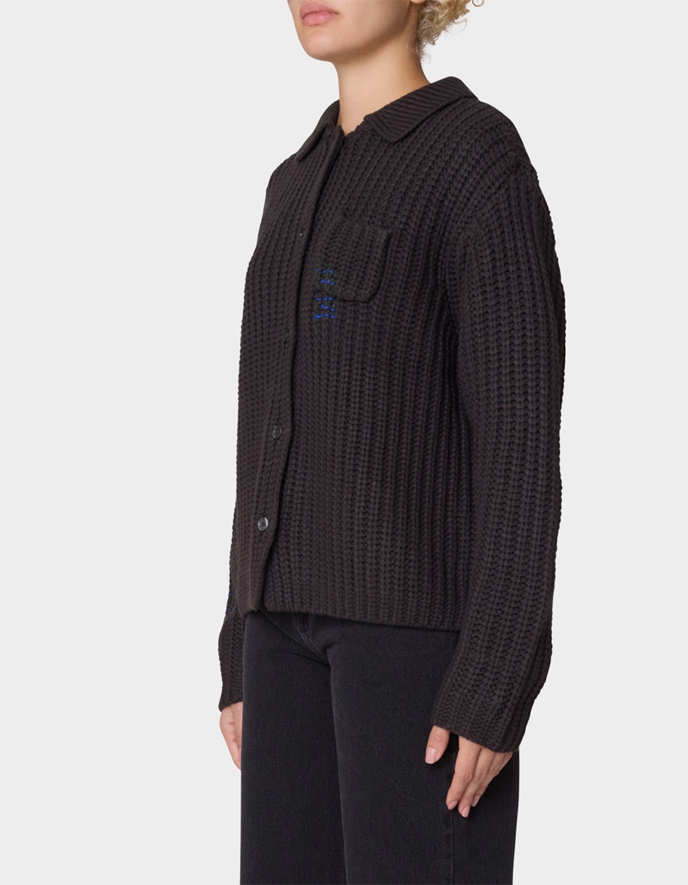 OBEY Julian Button Down Womens Sweater