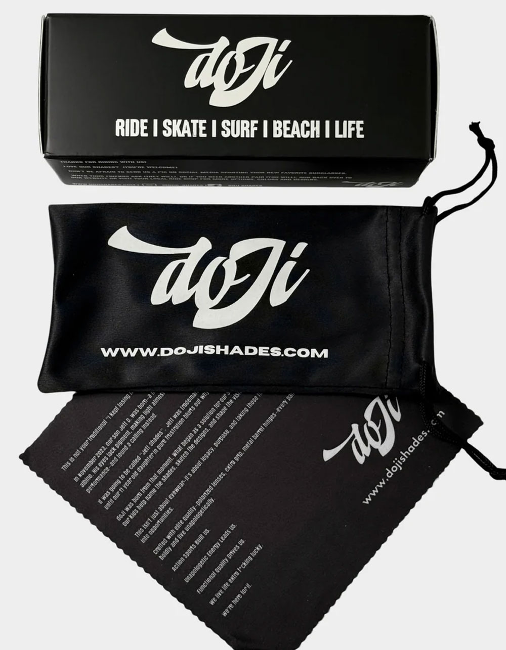 DOJI SHADES Utopia Bali Sunglasses - BLACK