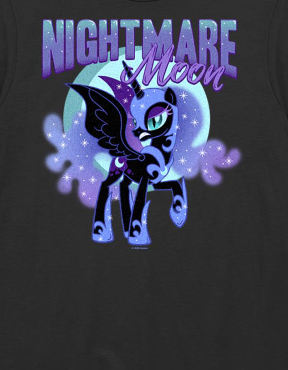 MY LITTLE PONY Nightmare Moon Unisex Tee - BLACK