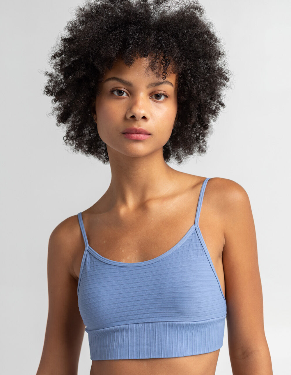 FULL TILT Back Cutout Bralette BLUE Tillys