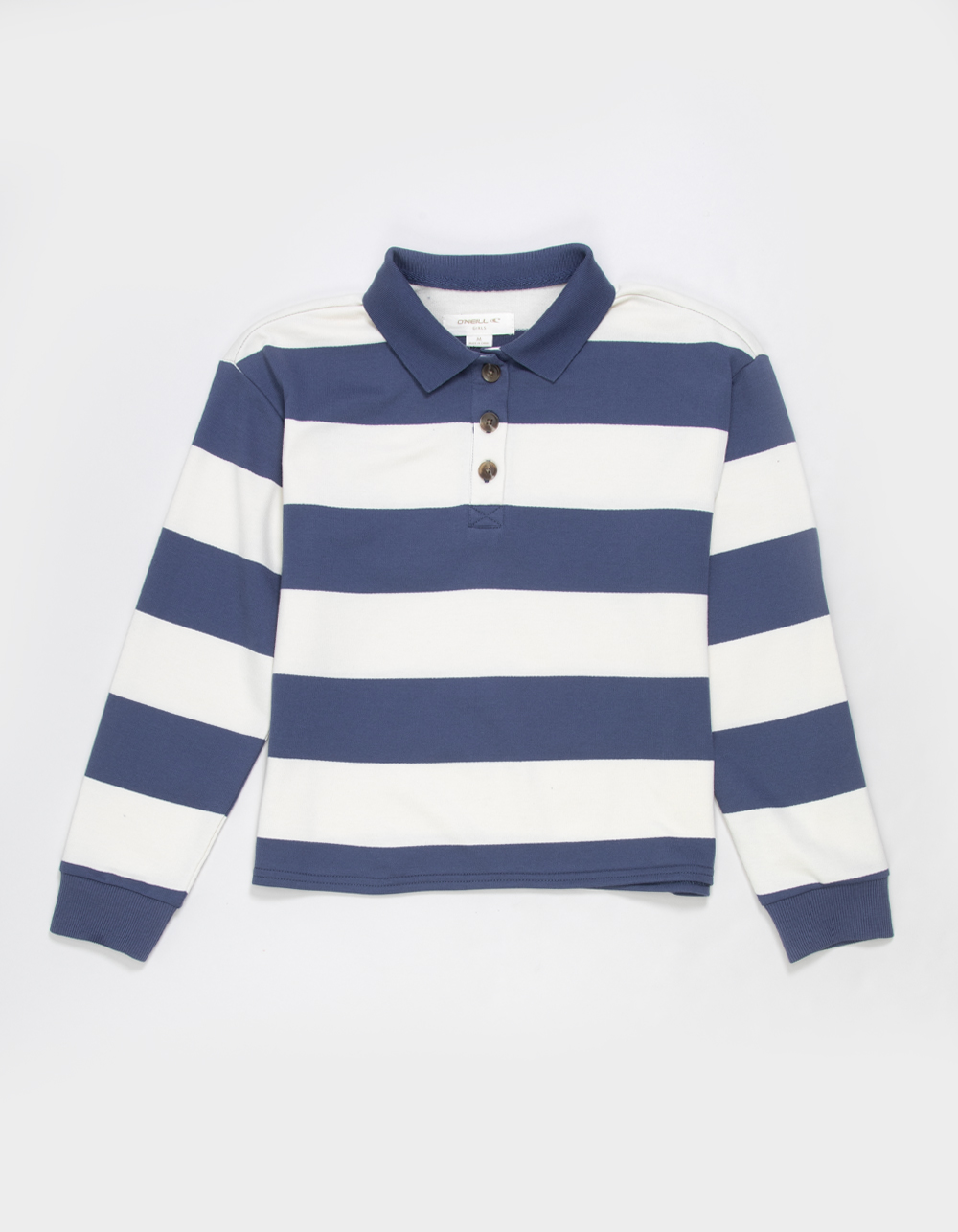 O'NEILL Kyra Girls Long Sleeve Polo Shirt - BLUE COMBO