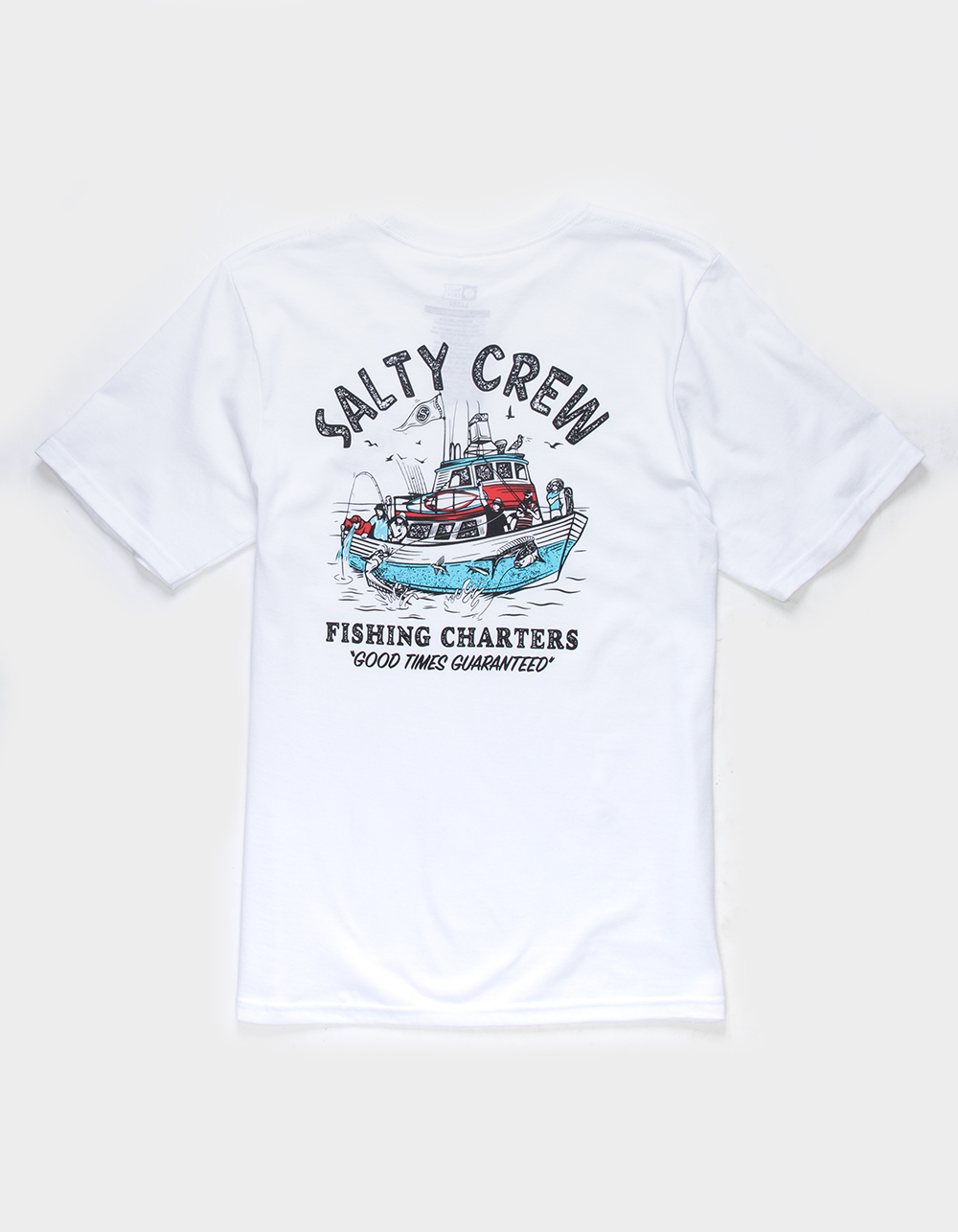 SALTY CREW Fishing Charters Boys Tee - WHITE
