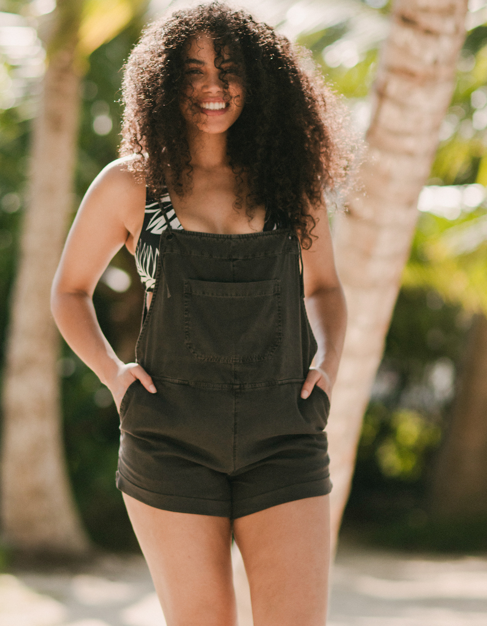 Billabong womens Out N About Short Overall 