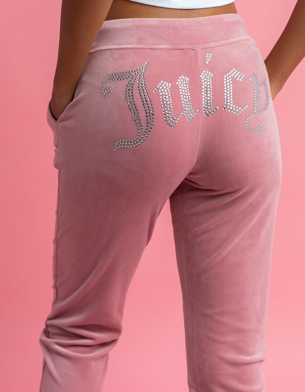 JUICY COUTURE Womens Velour Joggers PINK | Tillys