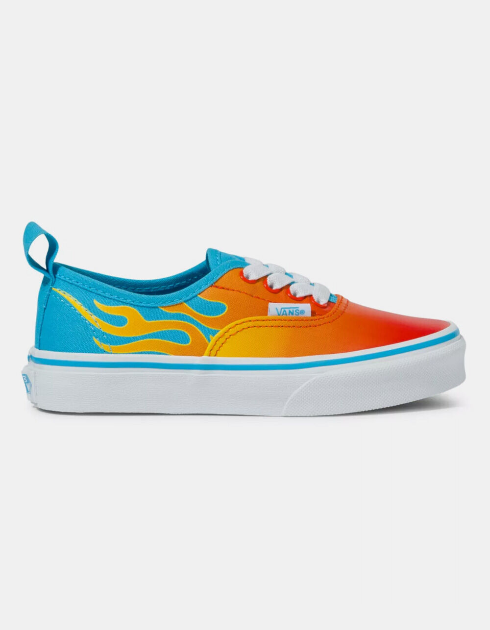VANS Hot Flame Authentic Elastic Lace Juniors Shoes BLUCO 404615249