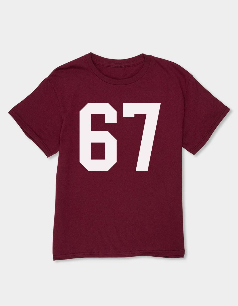 COLLEGIATE 67 Unisex Kids Tee - MAROON