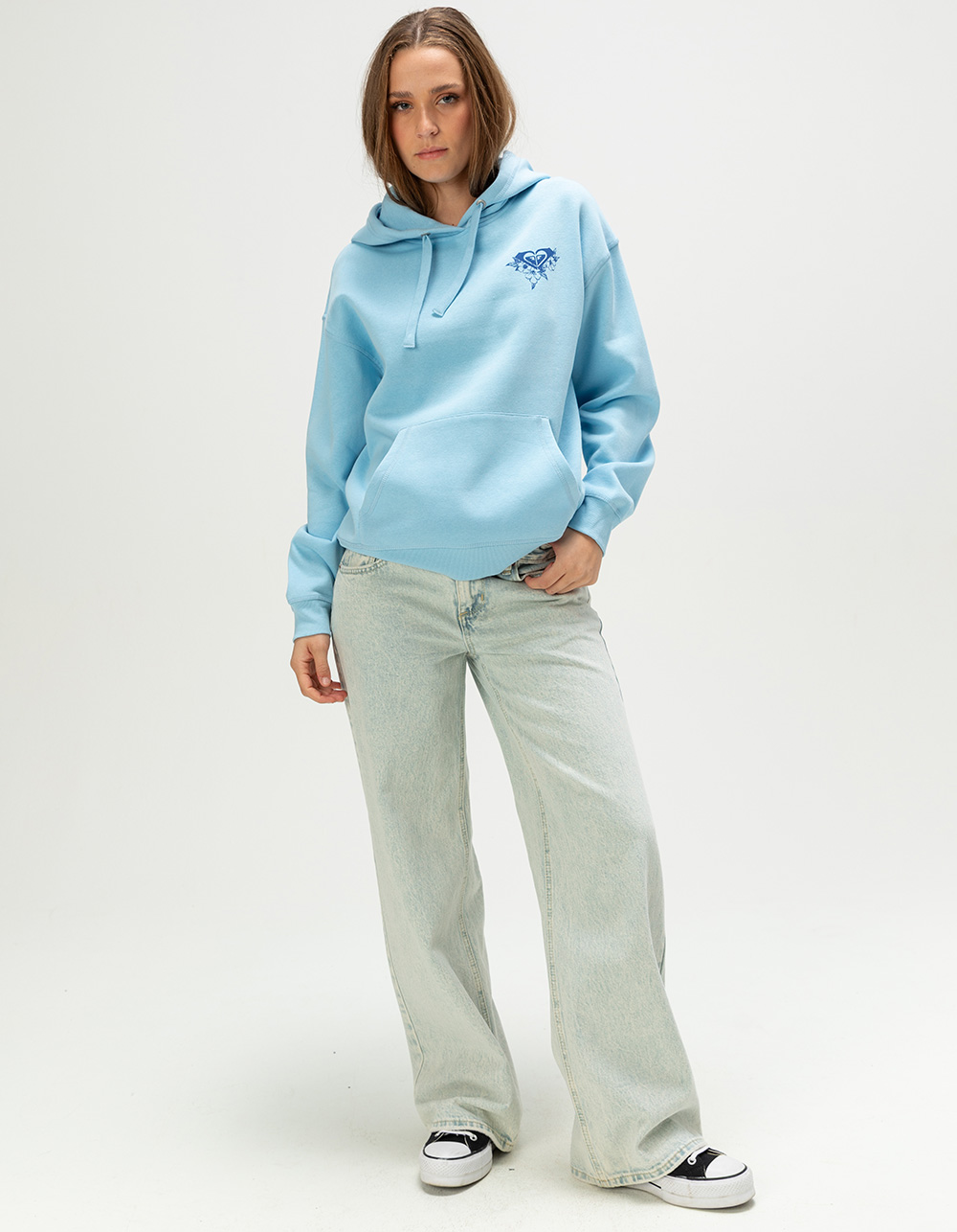 ROXY Wailea Womens Hoodie - LIGHT BLUE