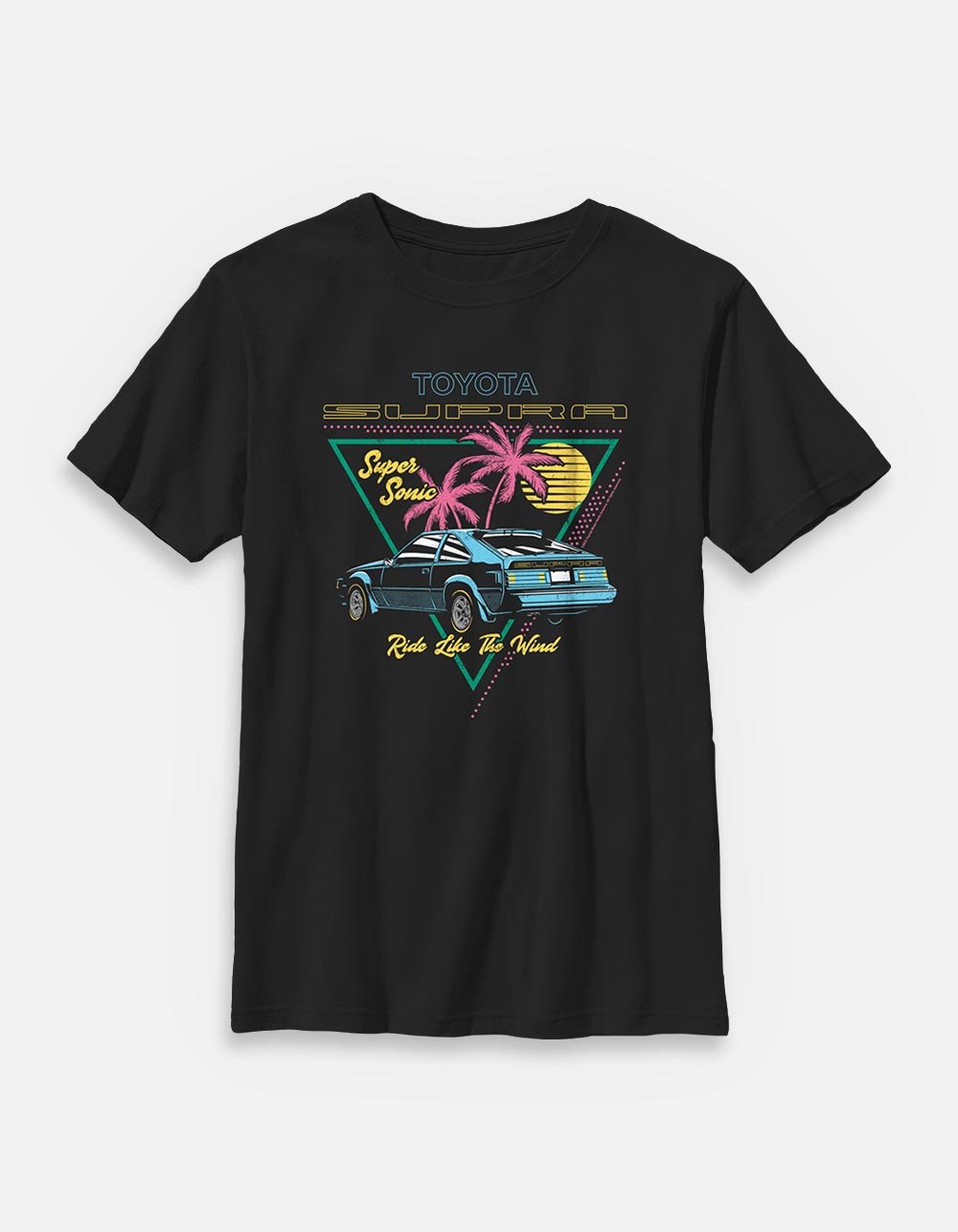 TOYOTA Supra Ride Like The Wind Unisex Kids Tee - BLACK