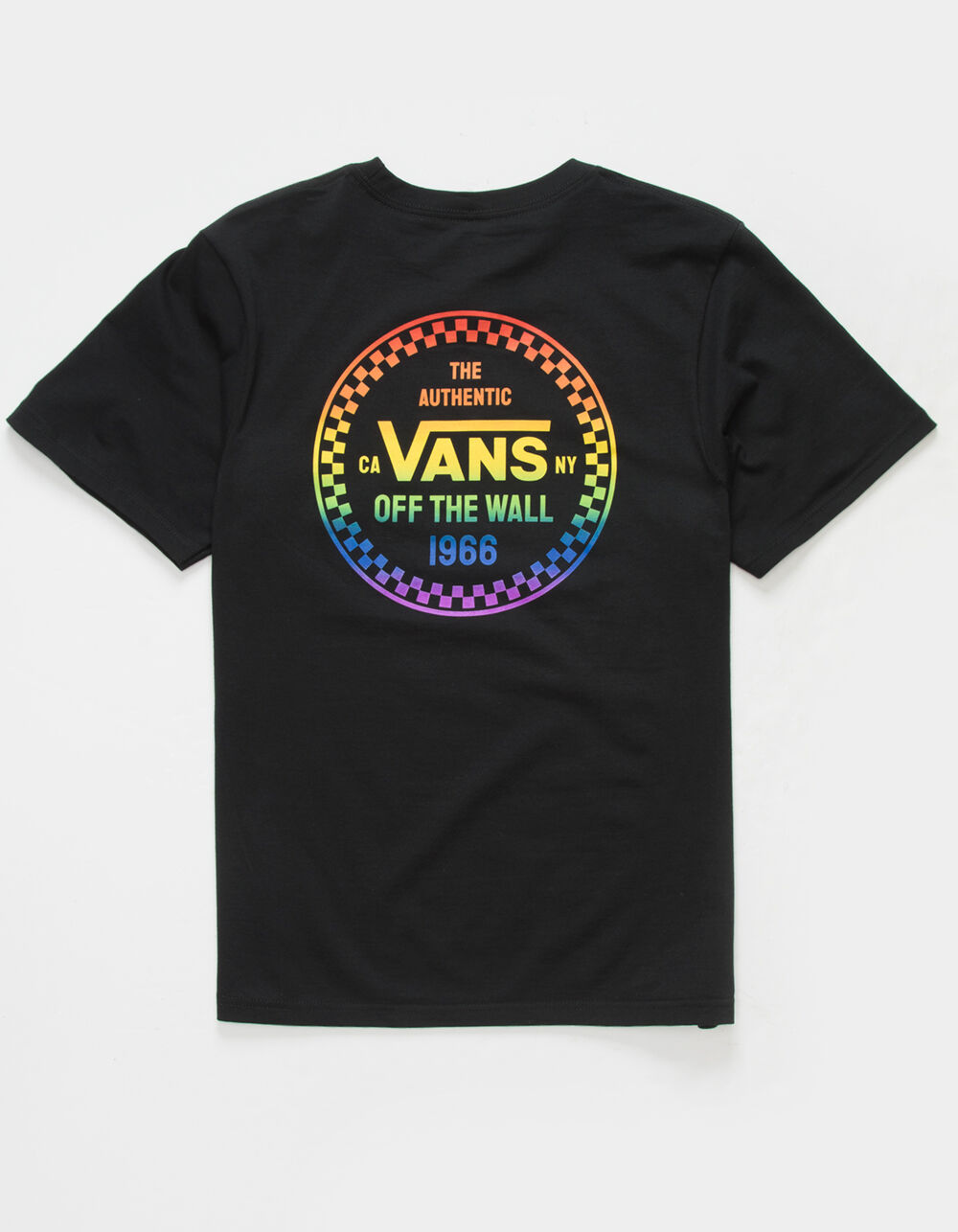 VANS Checkerboard 66 Rainbow Boys T-Shirt - BLACK | Tillys