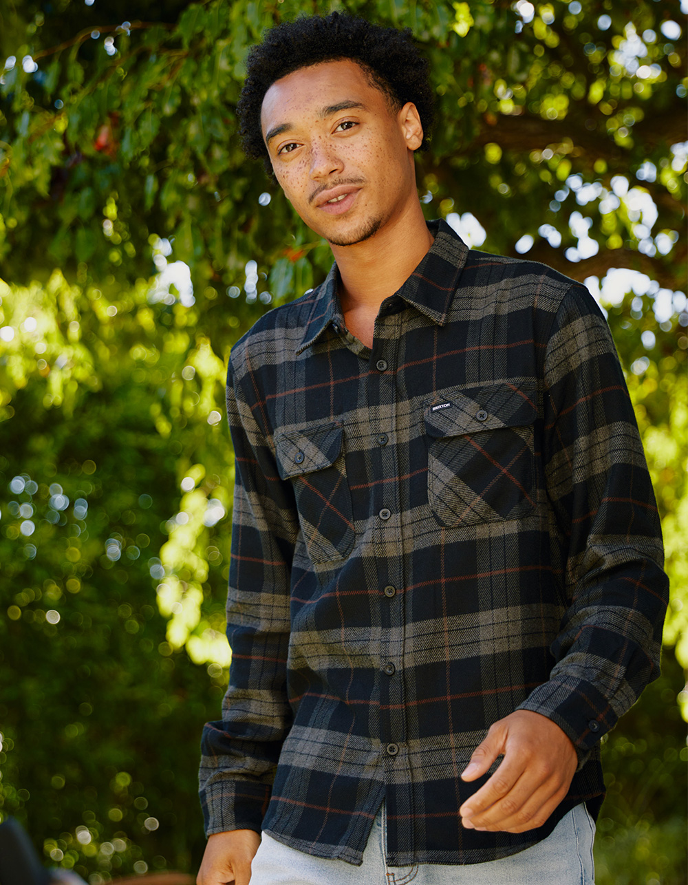 BRIXTON Bowery Mens Flannel