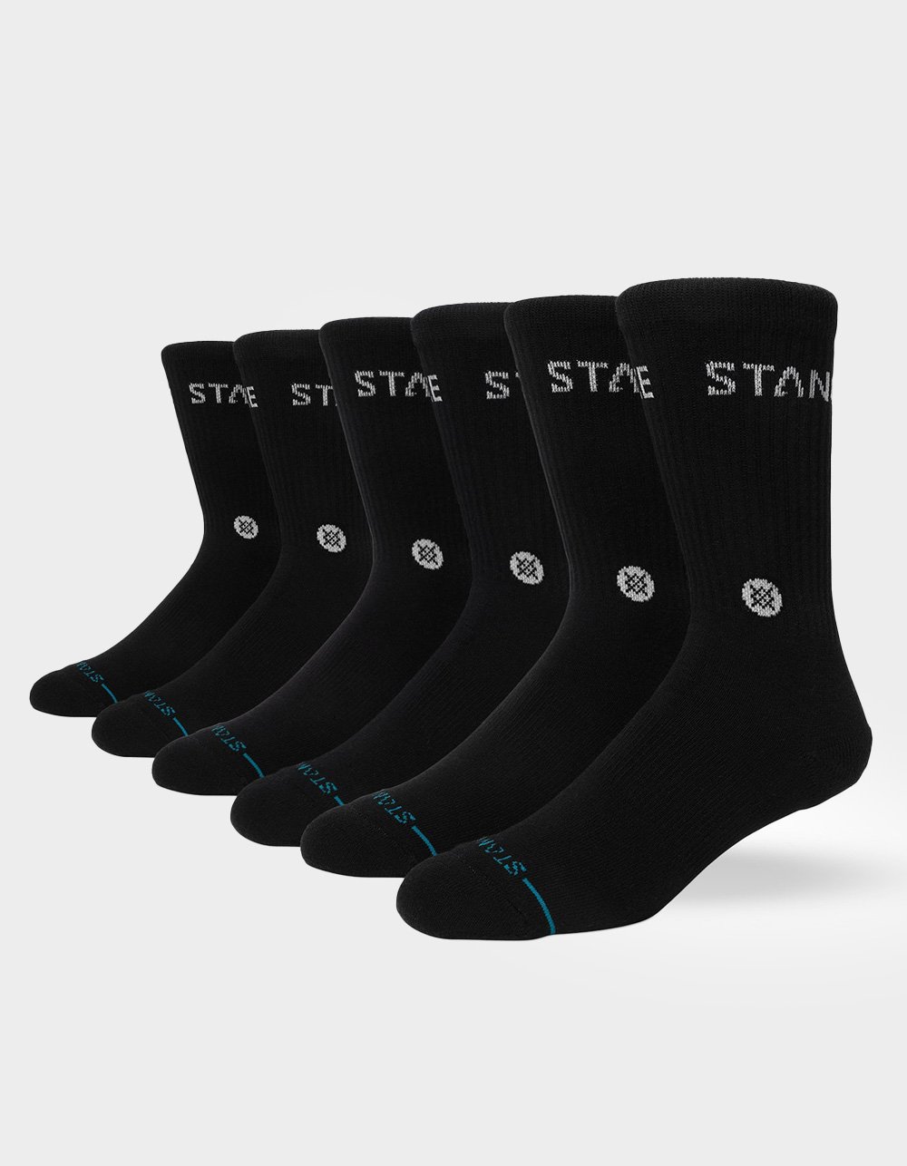 STANCE Origin 6 Pack Kids Crew Socks