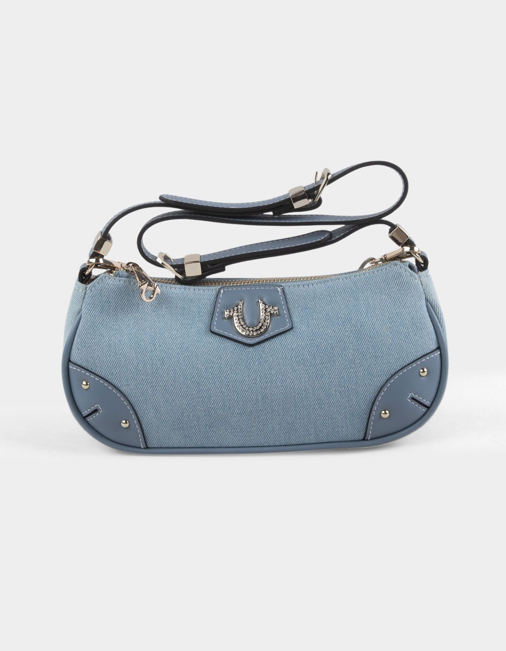 TRUE RELIGION Horseshoe Chain Shoulder Bag - DENIM