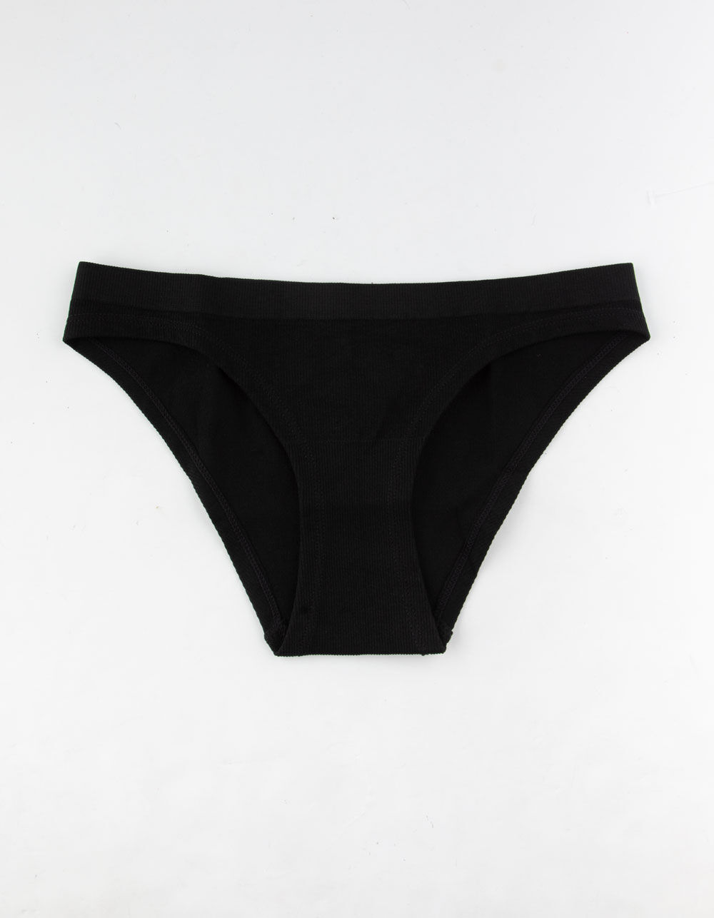 FULL TILT Seamless Bikini Black Panties image number 0