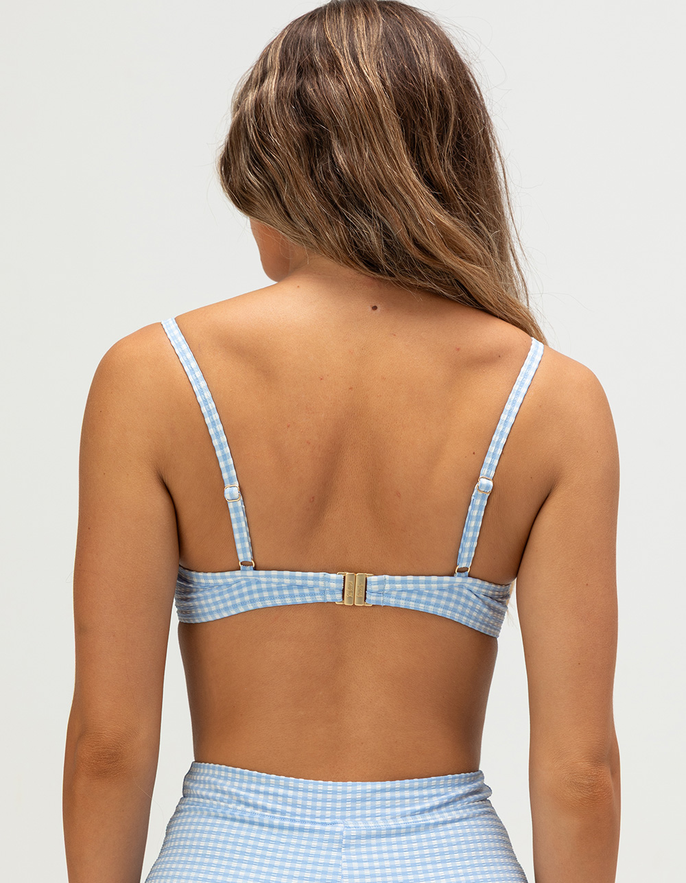 KULANI KINIS Skinny Dip Underwire Bikini Top - BLUE COMBO