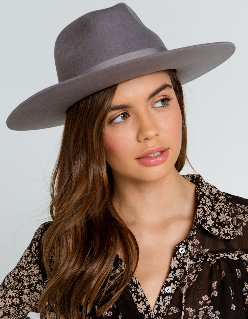 WYETH Wide Brim Womens Rancher Hat GRAY Tillys