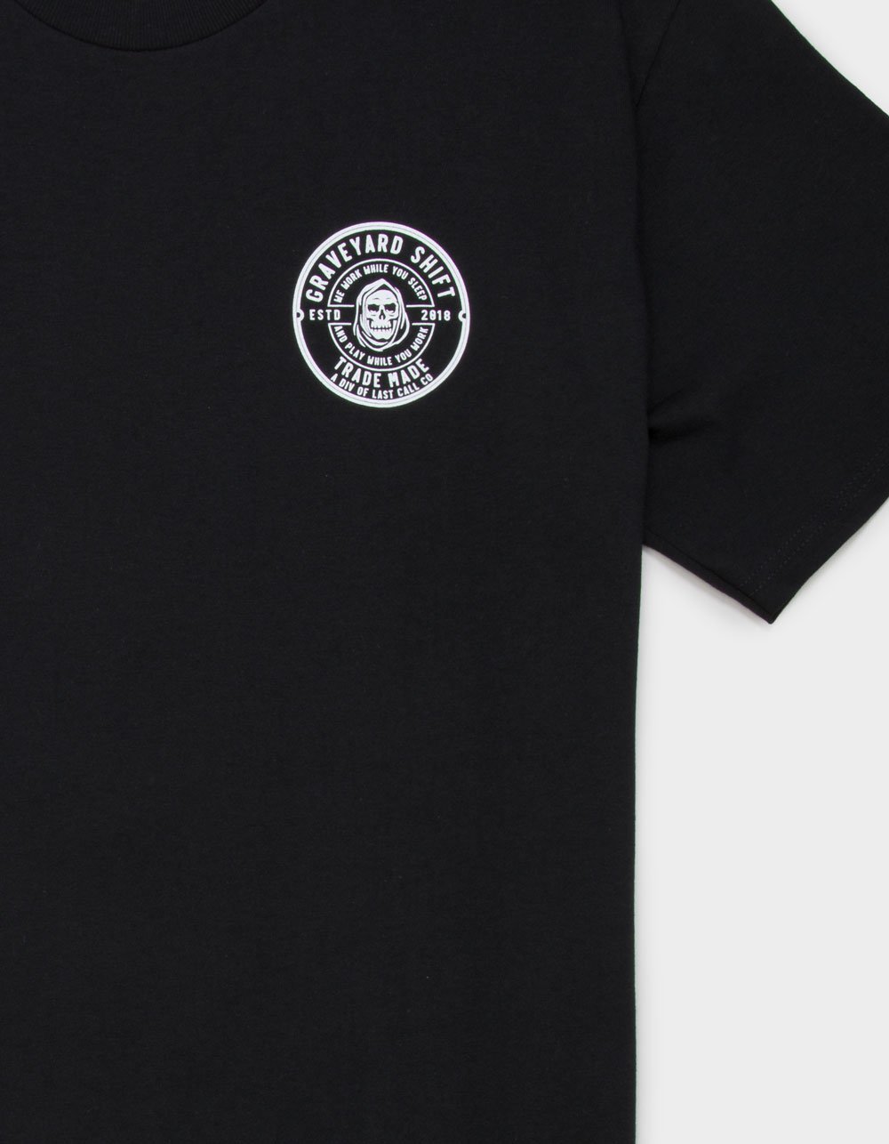 LAST CALL CO. Shift Trade Made Mens Tee - BLACK