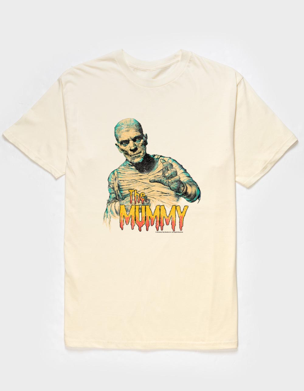 UNIVERSAL MONSTERS Mummy Unisex Tee - NATURAL