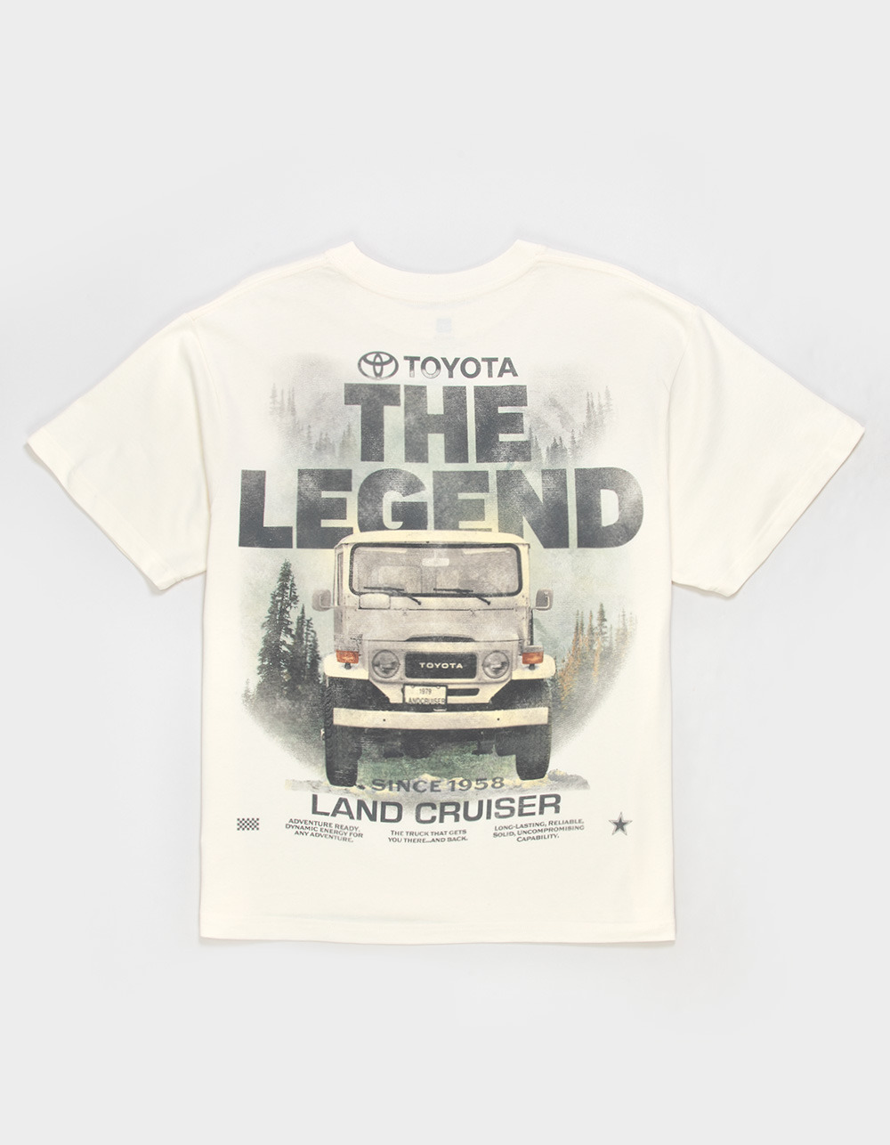 TOYOTA Land Cruiser Legend Mens Boxy Tee - CREAM