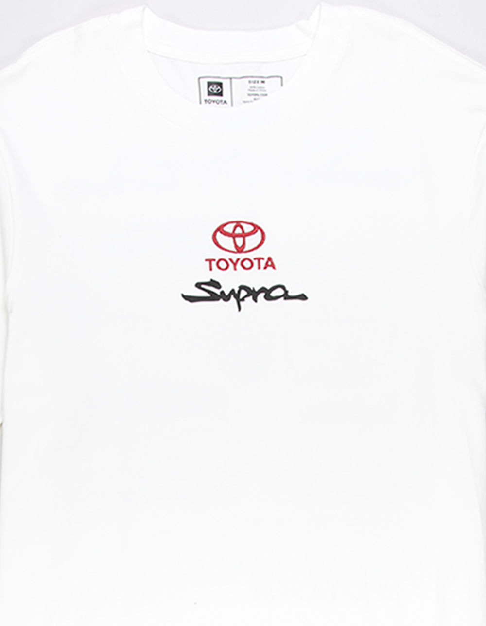 TOYOTA Supra Embroidered Mens Boxy Tee - CREAM