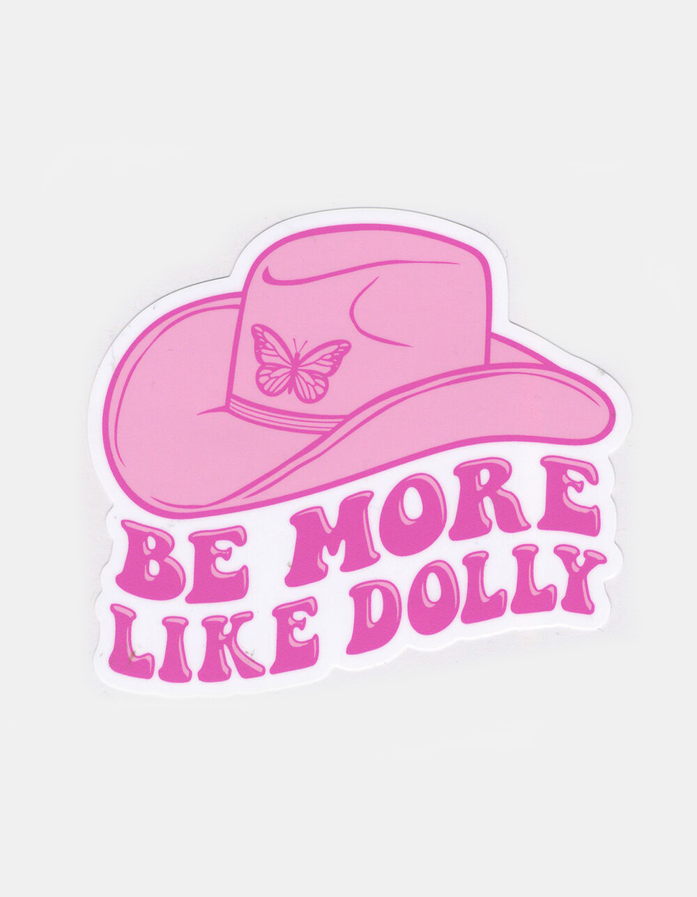 STICKER CABANA Be More Like Dolly Sticker PINK Tillys