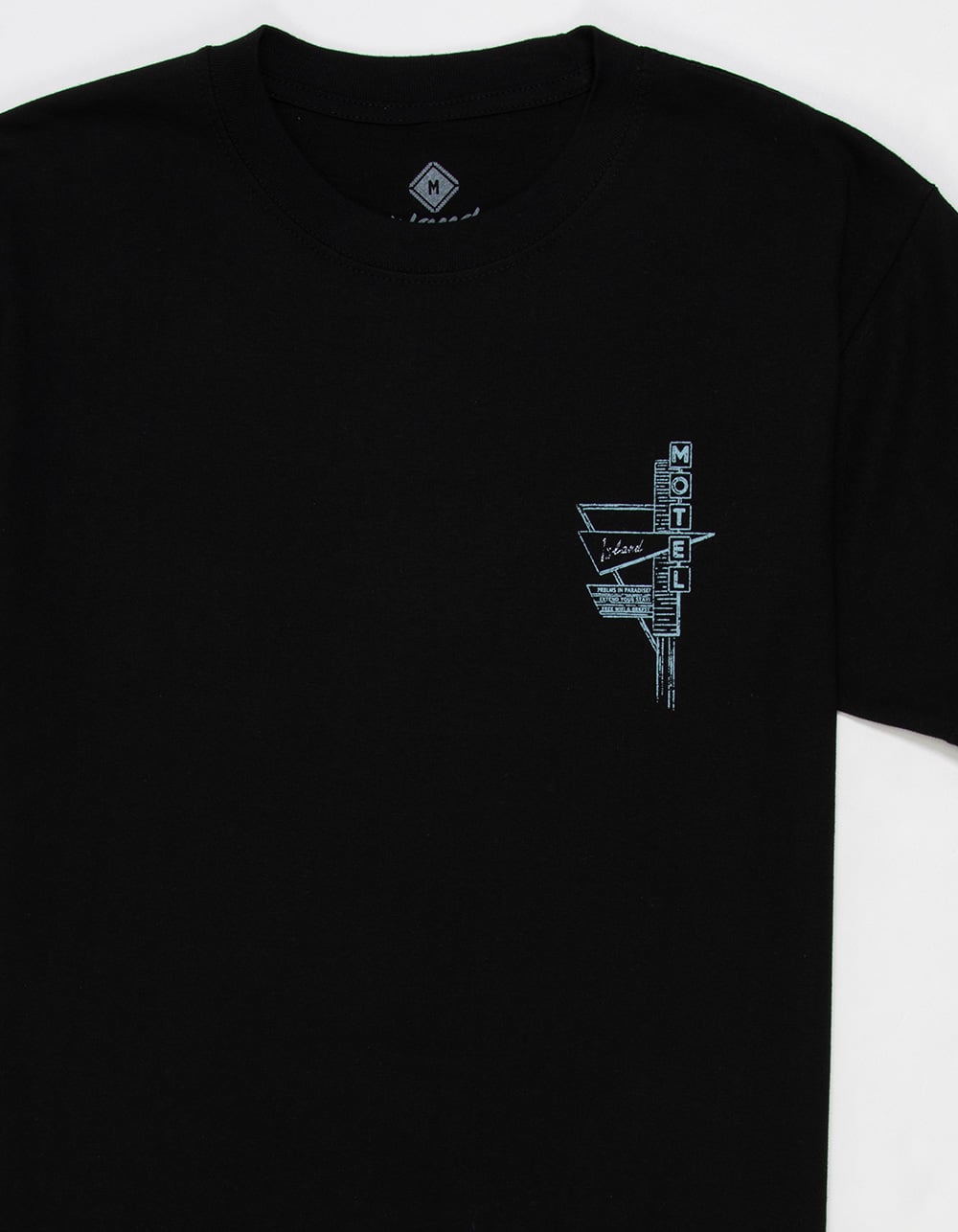ISLAND AVENUE Motel Mens Tee - BLACK