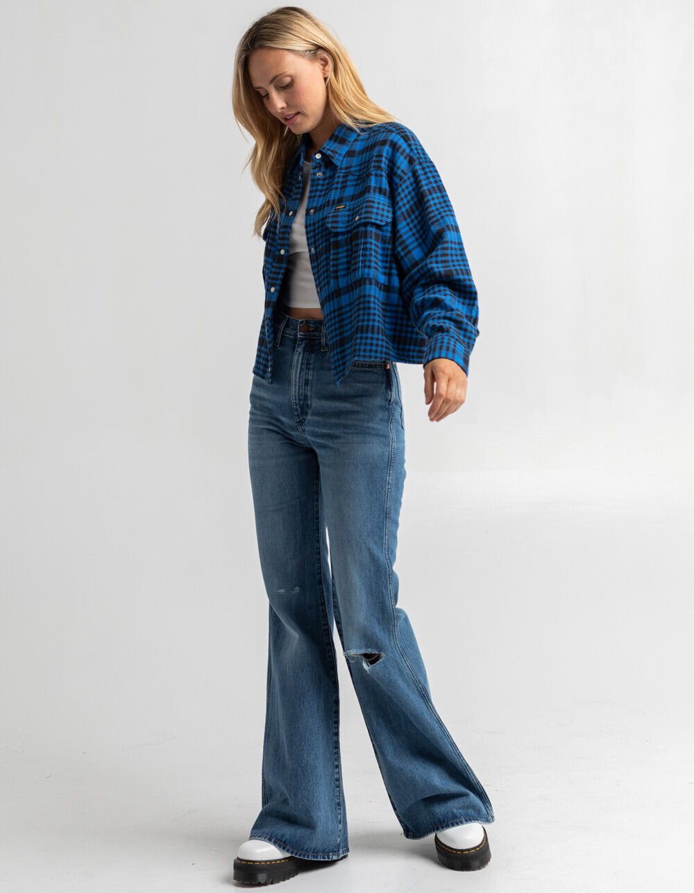 WRANGLER High Rise Womens Flare Jeans - MEDDS | Tillys