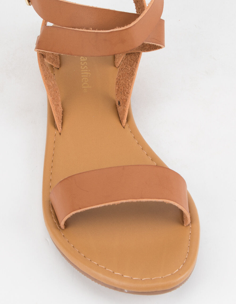 CITY CLASSIFIED Basic Ankle Wrap Womens Sandals image number 4