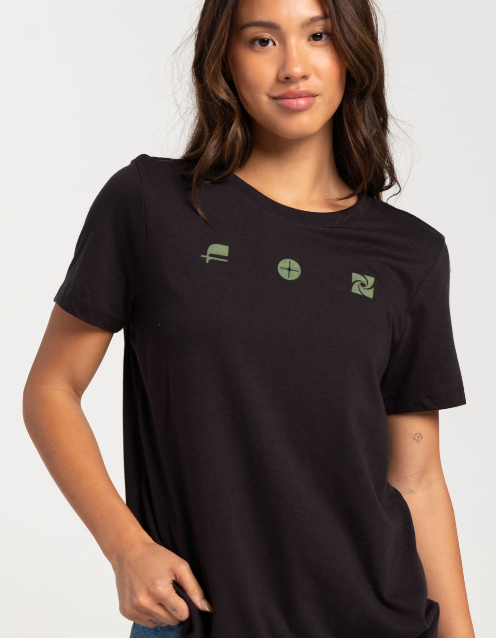 FOX Sensory Womens Boyfriend Tee - BLACK