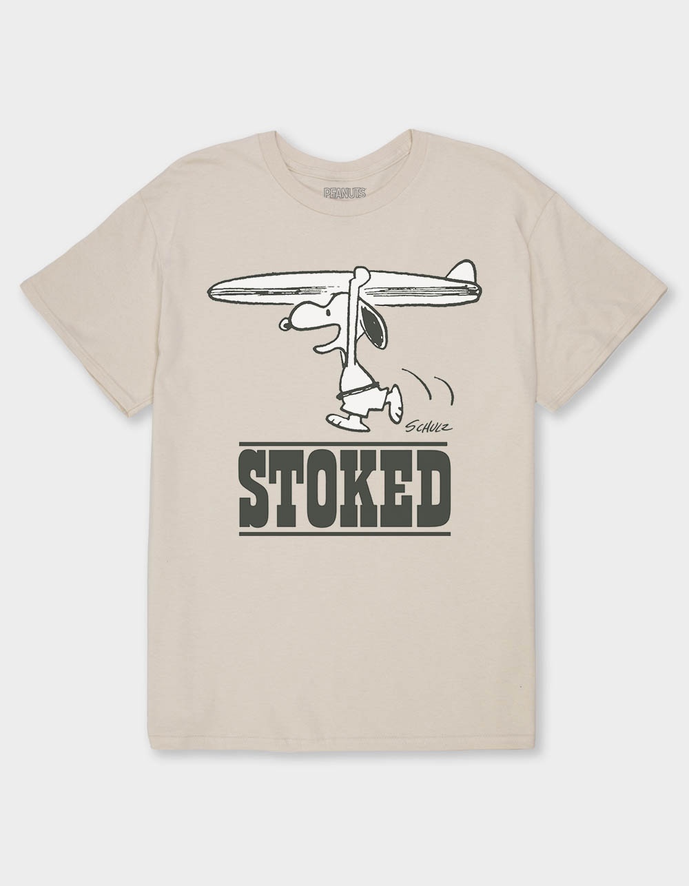 PEANUTS Stoked Snoopy Unisex Tee - SAND