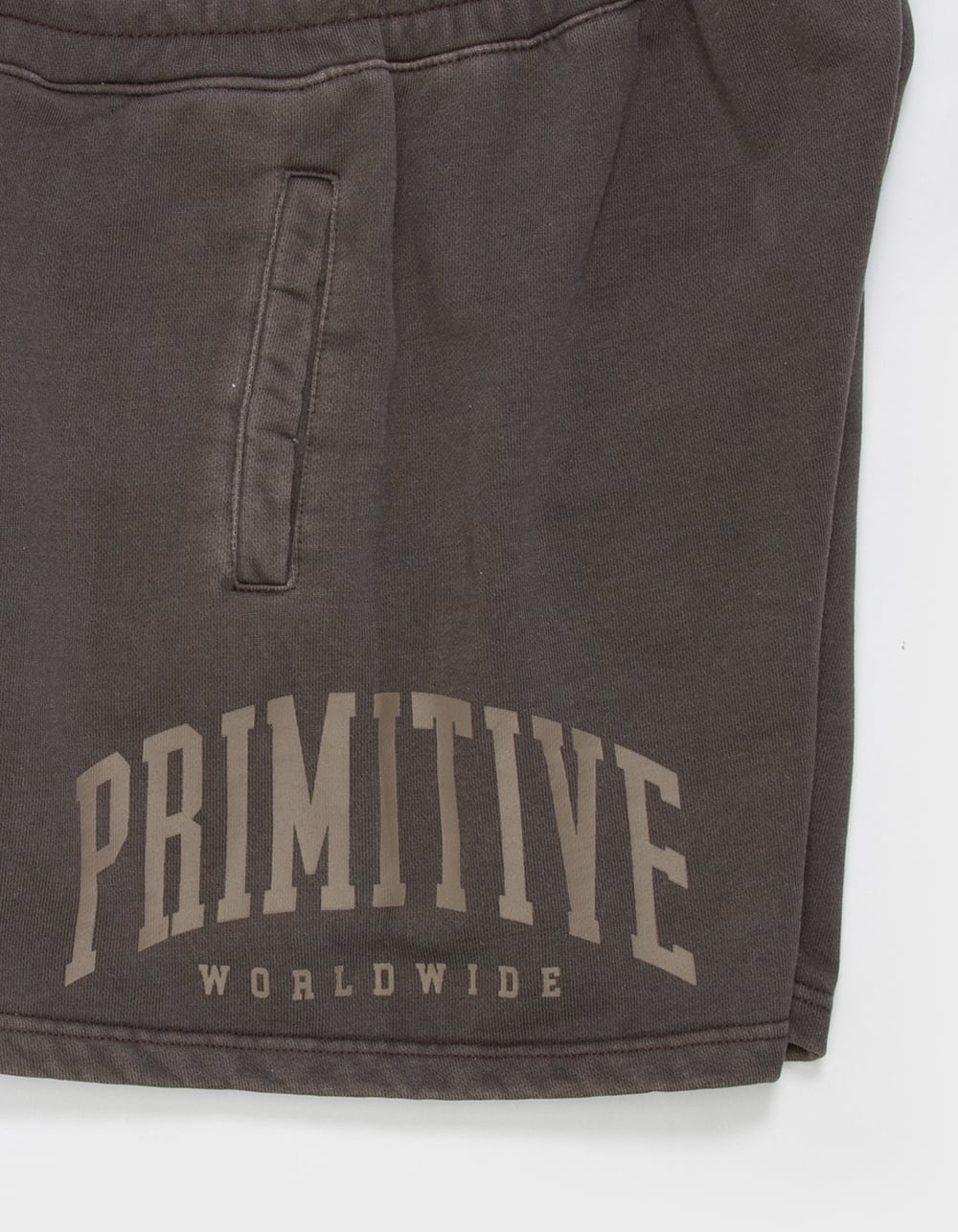 PRIMITIVE Collegiate Mens Fleece Shorts - BROWN